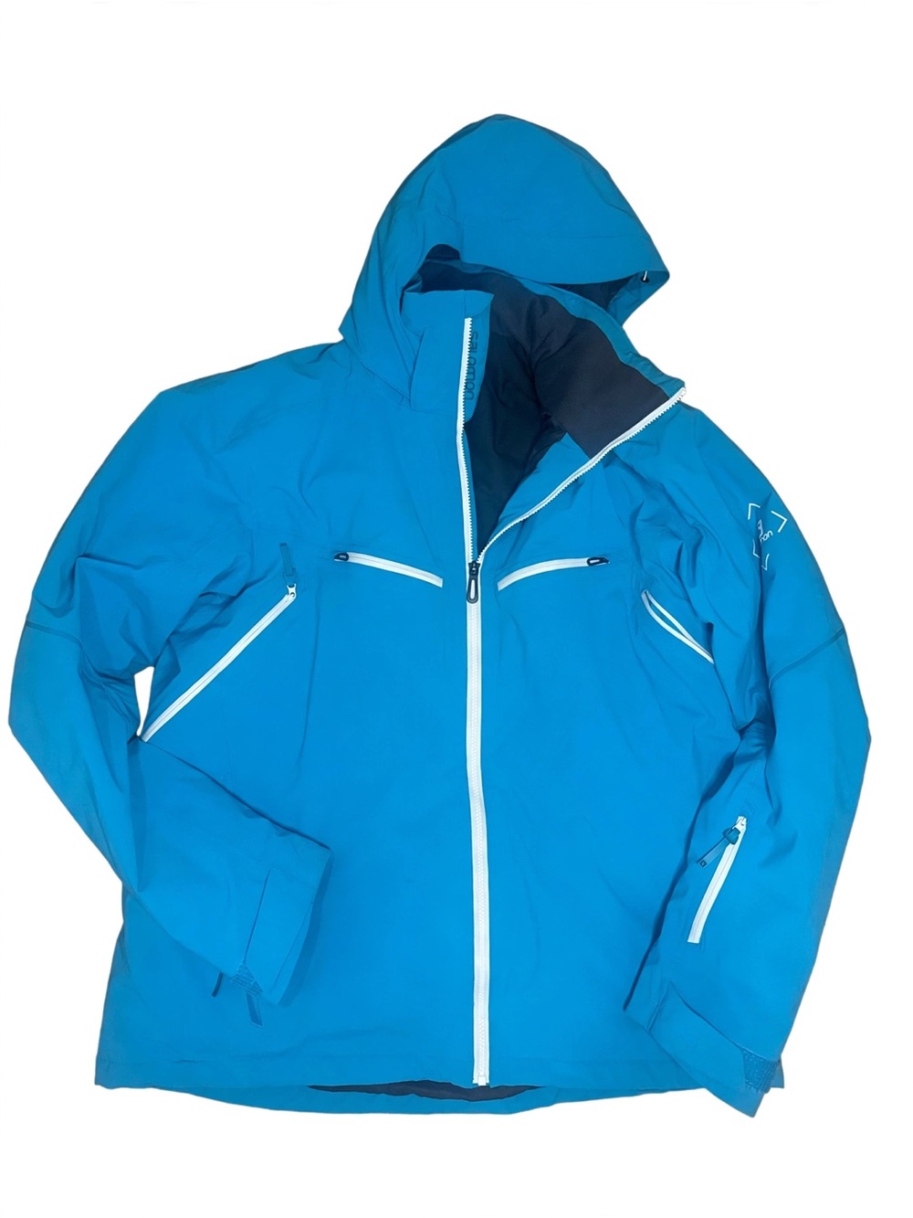 Salomon Women's Bright Blue Hooded Ski Jacket